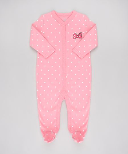 Macacao-Infantil-Minnie-Estampado-de-Poa-Manga-Longa--Rosa-9584489-Rosa_1