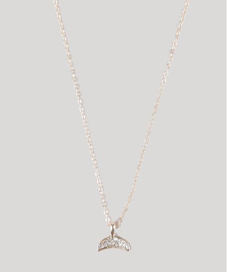 Colar-Feminino-com-Pingente-de-Sereia-Dourado-9657489-Dourado_1