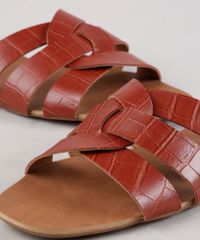 Rasteira-Feminina-Oneself-Croco-com-Tiras-Transpassadas-Vermelho-Escuro-9676088-Vermelho_Escuro_5