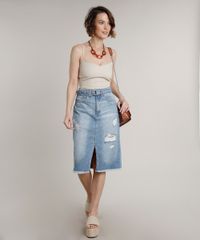 Saia-Jeans-Feminina-Midi-Destroyed-com-Cinto-Azul-Claro-9654921-Azul_Claro_3