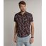 Camisa-Masculina-Tradicional-Estampada-de-Folhagem-Manga-Curta-Vinho-9516958-Vinho_1