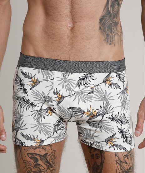 Cueca-Boxer-Masculina-Estampada-de-Folhagem-Off-White-9635388-Off_White_1