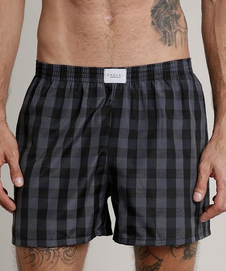 Samba-Cancao-Masculina-Estampada-Xadrez-Cinza-9644272-Cinza_1