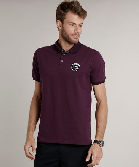 Polo-Masculina-Comfort-com-Patch-Manga-Curta-Roxa-9634480-Roxo_1