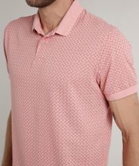 Polo-Masculina-Comfort-Estampada-Mini-Print-em-Piquet-Manga-Curta-Rosa-9640964-Rosa_4