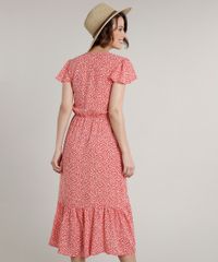 Vestido-Feminino-Midi-Estampado-Floral-com-Babado-na-Manga-Vermelho-9646862-Vermelho_2