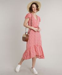 Vestido-Feminino-Midi-Estampado-Floral-com-Babado-na-Manga-Vermelho-9646862-Vermelho_3