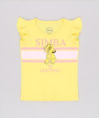 Blusa-Infantil-Simba-O-Rei-Leao-com-Babado-Manga-Curta-Amarela-9704874-Amarelo_1