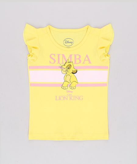 Blusa-Infantil-Simba-O-Rei-Leao-com-Babado-Manga-Curta-Amarela-9704874-Amarelo_1