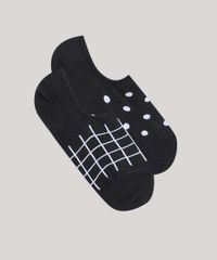 Kit-de-2-Meias-Femininas-Invisiveis-Estampadas-Preto-9696910-Preto_1