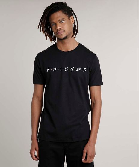 Camiseta-Masculina-Friends-Manga-Curta-Gola-Careca-Preta-9627522-Preto_1