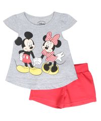 Conjunto-de-Blusa-Cinza-Mescla---Short-Mickey-e-Minnie-Vermelho-8559190-Vermelho_1
