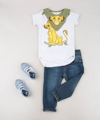 Kit-de-Body-Infantil-Simba-Manga-Curta---Babador-Cinza-Mescla-Claro-9703058-Cinza_Mescla_Claro_3