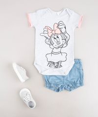 Body-Infantil-Minnie-com-Pompom-Manga-Curta--Cinza-Mescla-Claro-9703056-Cinza_Mescla_Claro_3