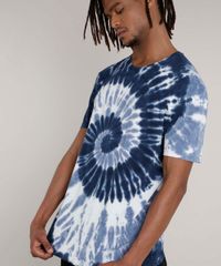 Camiseta-Masculina-Estampada-Tie-Dye-Espiral-Manga-Curta-Gola-Careca-Azul-Escuro-9702768-Azul_Escuro_4