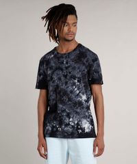 Camiseta-Masculina-Estampada-Tie-Dye-Manga-Curta-Gola-Careca-Preta-9702766-Preto_1
