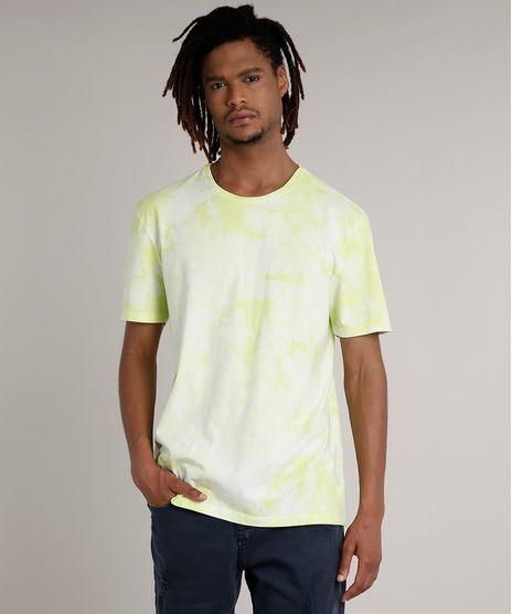Camiseta-Masculina-Estampada-Tie-Dye-Manga-Curta-Gola-Careca-Verde-Claro-9702767-Verde_Claro_1