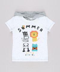Camiseta-Infantil-com-Estampa-Interativa-de-Bichos-e-Capuz-Manga-Curta--Branco-9660205-Branco_1