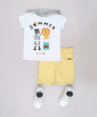 Camiseta-Infantil-com-Estampa-Interativa-de-Bichos-e-Capuz-Manga-Curta--Branco-9660205-Branco_3