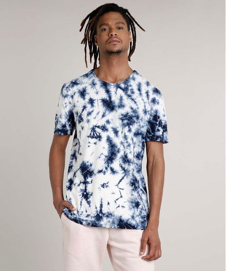 Camiseta-Masculina-Estampada-Tie-Dye-Manga-Curta-Gola-Careca-Azul-Escuro-9702765-Azul_Escuro_1