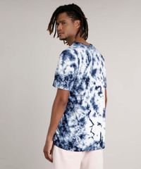 Camiseta-Masculina-Estampada-Tie-Dye-Manga-Curta-Gola-Careca-Azul-Escuro-9702765-Azul_Escuro_2