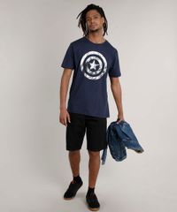Camiseta-Masculina-Capitao-America-Manga-Curta-Gola-Careca-Azul-Escuro-9728019-Azul_Escuro_3