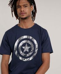 Camiseta-Masculina-Capitao-America-Manga-Curta-Gola-Careca-Azul-Escuro-9728019-Azul_Escuro_4