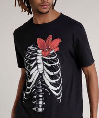 Camiseta-Masculina-Flame-Esqueleto-Manga-Curta-Gola-Careca-Preta-9704561-Preto_4
