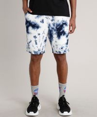 Bermuda-Masculina-Relaxed-Estampada-Tie-Dye-em-Moletom--Azul-9710234-Azul_1