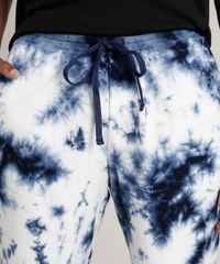Bermuda-Masculina-Relaxed-Estampada-Tie-Dye-em-Moletom--Azul-9710234-Azul_2