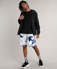 Bermuda-Masculina-Relaxed-Estampada-Tie-Dye-em-Moletom--Azul-9710234-Azul_3