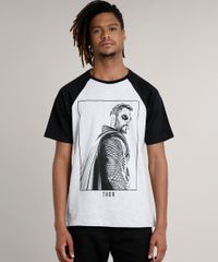 Camiseta-Masculina-Thor-Raglan-Manga-Curta-Gola-Careca-Cinza-Mescla-Claro-9687485-Cinza_Mescla_Claro_1