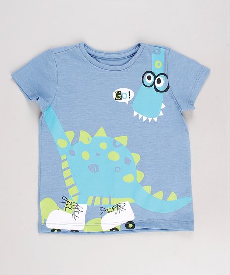 Camiseta-Infantil-Dinossauro-Manga-Curta-Azul-8612515-Azul_1