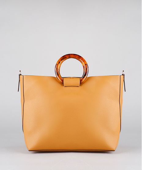 Bolsa-Shopper-Feminina-Grande-com-Alca-de-Acrilico-Caramelo-9386711-Caramelo_1