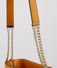 Bolsa-Feminina-Pequena-em-Suede-com-Correntes-Mostarda-9483378-Mostarda_5