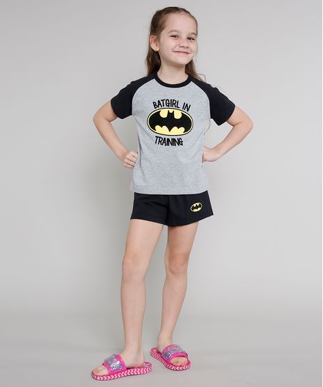 Pijama-Infantil-Tal-Pai-Tal-Filha-Batgirl-Raglan-Manga-Curta-Cinza-Mescla-9634399-Cinza_Mescla_1