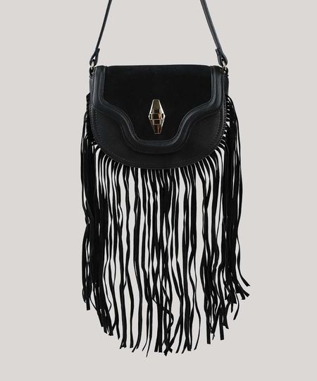 Bolsa-Feminina-Transversal-Media-com-Franjas-Preta-9628946-Preto_1