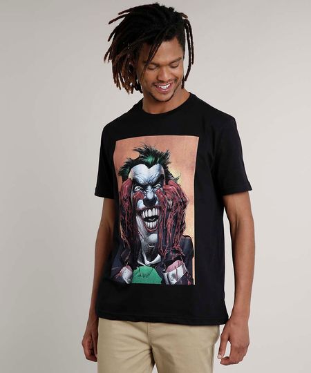 Camiseta-Masculina-Coringa-Manga-Curta-Gola-Careca-Preta-9680995-Preto_1 Camiseta-Masculina-Coringa-Manga-Curta-Gola-Careca-Preta-9680995-Preto_1
