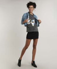 Blusa-Feminina-Pato-Donald-e-Margarida-Manga-Curta-Decote-Redondo-Chumbo-9684882-Chumbo_3