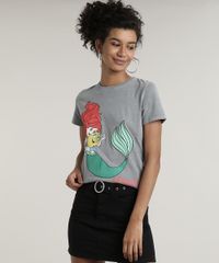 Blusa-Feminina-A-Pequena-Sereia-Manga-Curta-Decote-Redondo-Cinza-9684883-Cinza_1