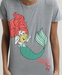 Blusa-Feminina-A-Pequena-Sereia-Manga-Curta-Decote-Redondo-Cinza-9684883-Cinza_4