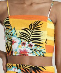 Top-Faixa-Feminino-com-Franzido-Alcas-Finas-Amarelo-9632927-Amarelo_4