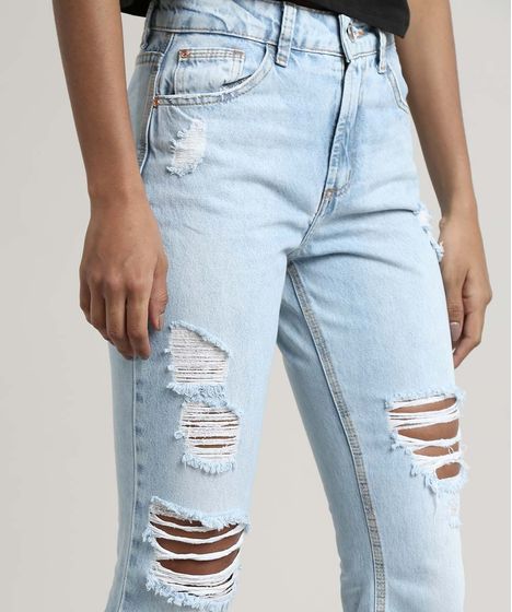 flare destroyed jeans