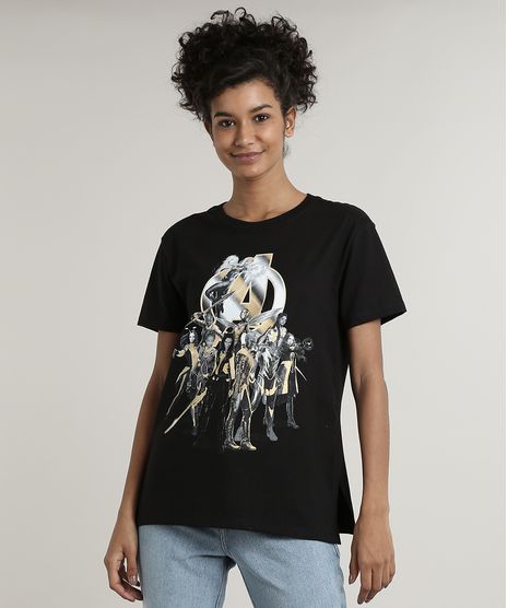 Blusa-Feminina-Os-Vingadores-Manga-Curta-Decote-Redondo-Preta-9700408-Preto_1