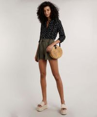 Short-Feminino-Clochard-Texturizado--Verde-Militar-9630033-Verde_Militar_3