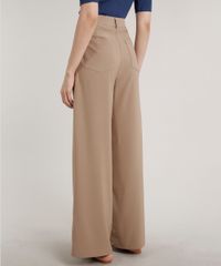 Calca-Feminina-Mindset-Pantalona-Alfaiatada-com-Bolsos-Bege-Escuro-9618502-Bege_Escuro_2
