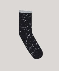 Meia-Feminina-Cano-Alto-Divertida-Estampada-Astros-Preta-9678103-Preto_1