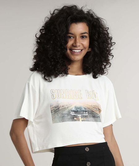 Blusa-Feminina-Cropped--Sunrise-Ride--Manga-Curta-Decote-Redondo-Off-White-9709856-Off_White_1 Blusa-Feminina-Cropped--Sunrise-Ride--Manga-Curta-Decote-Redondo-Off-White-9709856-Off_White_1