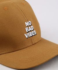 Bone-Masculino-Aba-Curva-com-Bordado--No-Bad-Vibes--Caramelo-9659891-Caramelo_2