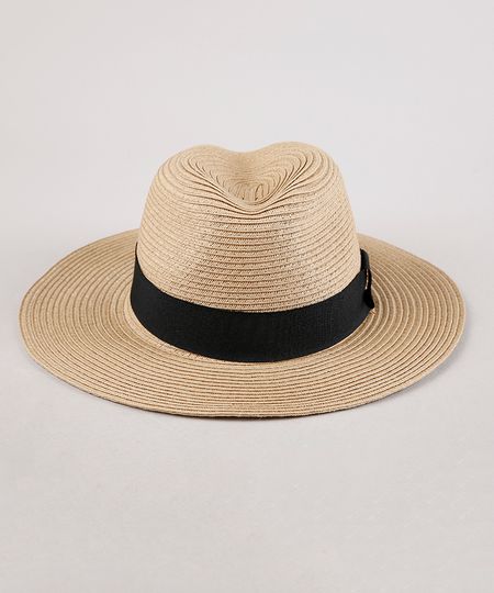 Chapeu-Feminino-com-Faixa-Bege-9243520-Bege_1 Chapeu-Feminino-com-Faixa-Bege-9243520-Bege_1